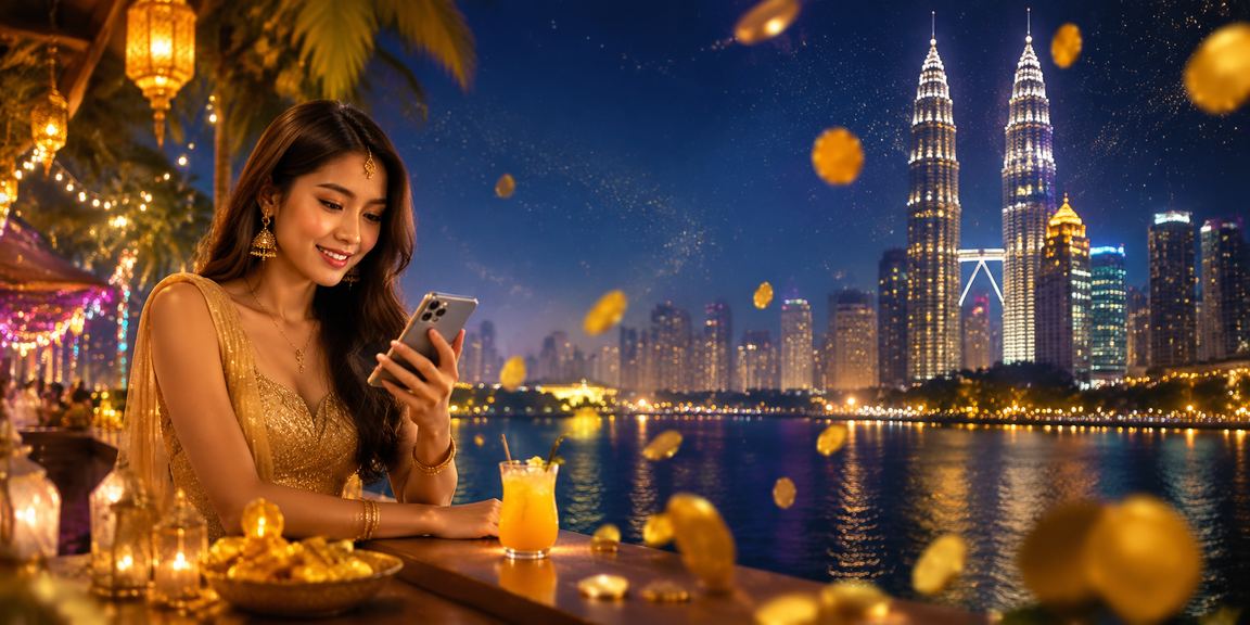 Pemain Malaysia membaca soalan lazim spade96 di Kuala Lumpur menggunakan telefon pintar